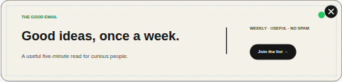 Starter Banner Minimal Newsletter